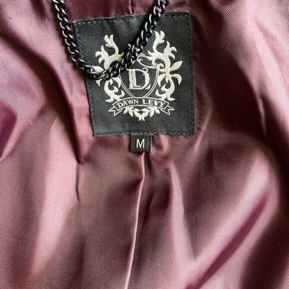 Dawn Levy Coat, Beautiful, Wool Blend with removable Faux Fur hood, Size M - Picture 4 of 14